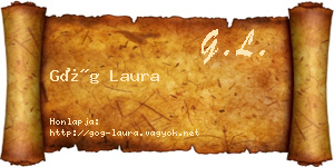 Góg Laura névjegykártya