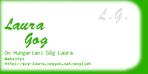 laura gog business card